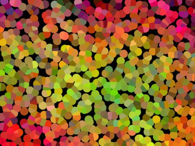 Siyah bir arka plan üzerinde renkli bokeh.