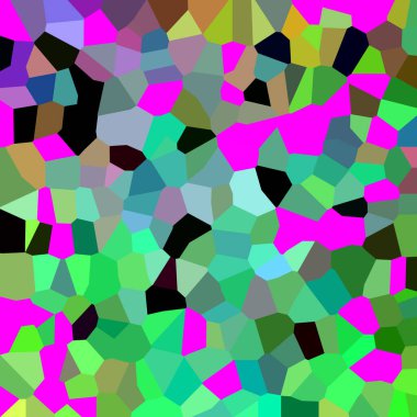 Farklı karelerin renkli mozaiği.