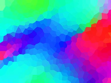 Renkli üçgenleri olan soyut geometrik arkaplan, vektör çizimi