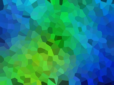 Yeşil geometrik şekillerden oluşan soyut arkaplan, vektör illüstrasyonu