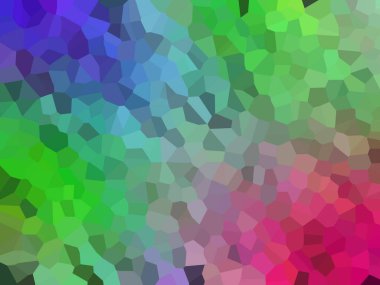 Renkli geometrik şekillerden oluşan soyut arkaplan, vektör illüstrasyonu