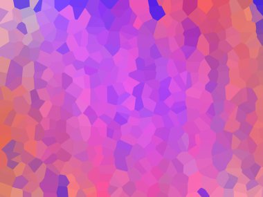 Açık pembe, mavi vektör çokgen düzeni. Soyut ve gradyan renkte renkli çizimler. Web siteniz için üçgen polenimsi desen.