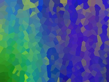 çokgendeki soyut geometrik renkli desen.