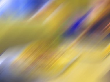 Bulanık ışık çizgileri, renkli şekiller.