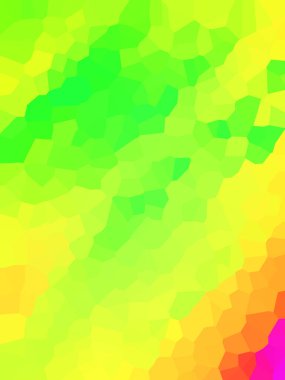 Açık pembe, sarı vektör soyut mozaik arkaplan. Origami tarzında rengarenk geometrik çizimler. Marka kitaplarının arkaplanı için desen.