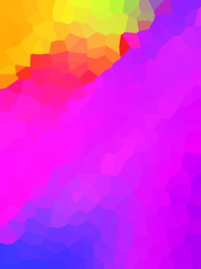 Soyut canlı renk arkaplanı, kristaller mozaik arkaplan. çokgen illüstrasyon