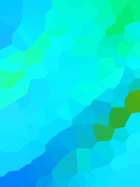 Mavi ve yeşil üçgenli soyut arkaplan.