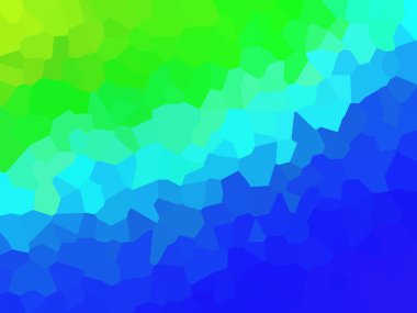 Açık mavi, yeşil vektör üçgen mozaik arka plan.