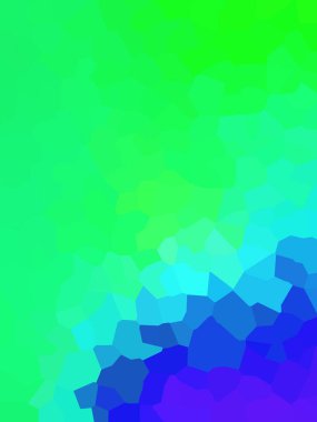 Açık yeşil, mavi vektör mozaik arka plan. Çokgen soyut çizim ve gradyan. Marka kitabınız için yeni şablon.