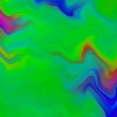 Şekillerin birbirine dokumasından oluşan renkli bir psikedelik arka plan. resimleme