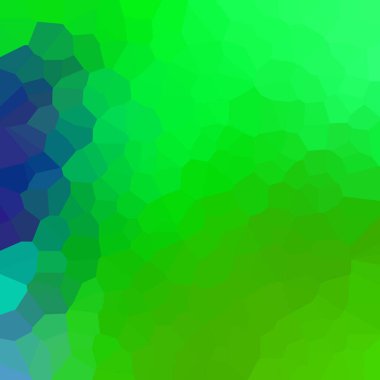 Yeşil, sarı üçgenlerin soyut arkaplanı. vektör illüstrasyonu.