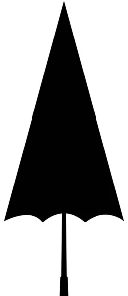 Parapluie Fermé Icône Signe Panneaux Symboles Voyage — Image vectorielle