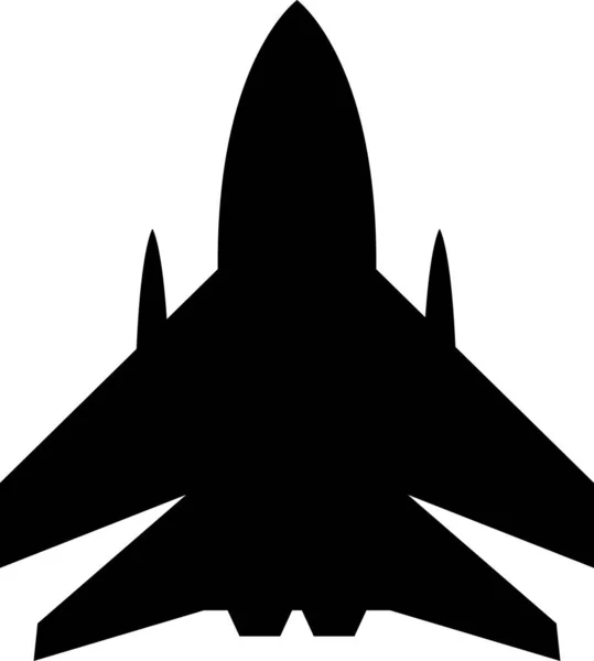 先进的战斗机图标 防御标志和符号 — 图库矢量图片