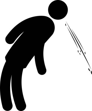 Yasak tükürme simgesi işareti. Sağlık hizmetleri sembolleri.