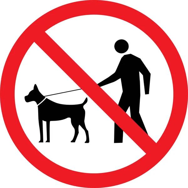 Não São Permitidos Animais Estimação Sinais Símbolos Proibidos Gráficos Vetores