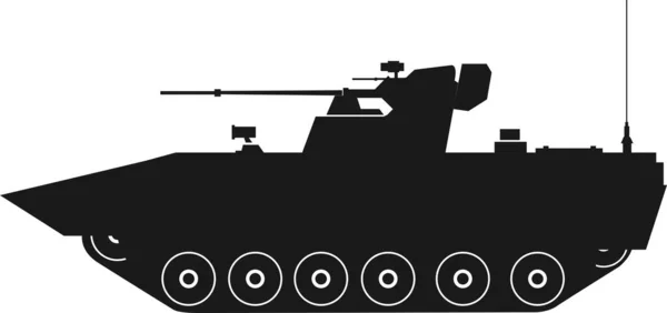 Kampfpanzer Bmp Infanterie Kampffahrzeug Militärische Zeichen Und Symbole — Stockvektor