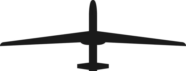Ikona Vojenského Dronu Technologické Značky Symboly — Stockový vektor