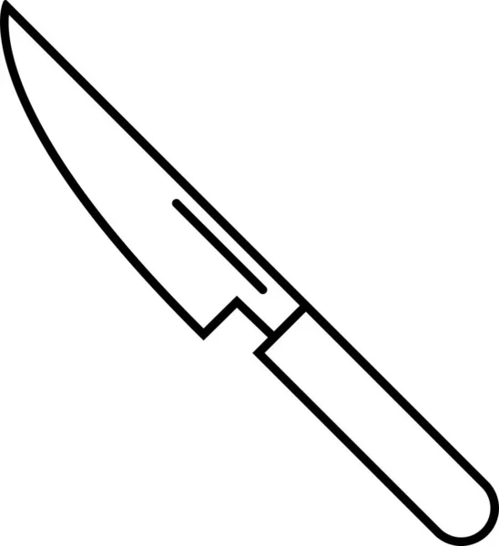 Kitchen Knife Icon Vector Utensils Signs Symbols — Stock Vector