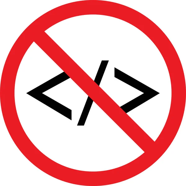 Pas Signe Automatisation Code Signes Symboles Interdits Vecteurs De Stock Libres De Droits