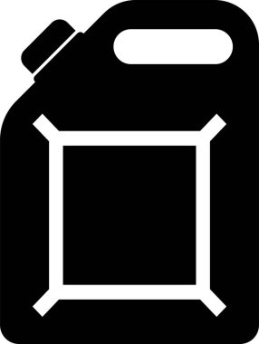 Yakıt kutusu ikonu. Otomobil işaretleri ve sembolleri.