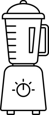 Blender simgesi. Mutfak işaretleri ve sembolleri.