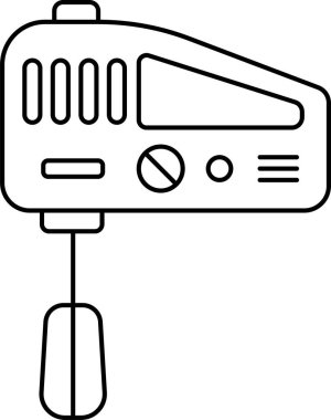 El çırpma ikonu. Mutfak işaretleri ve sembolleri.