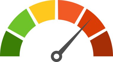 Hız göstergesi simgesi. Vektör grafik tasarımları.