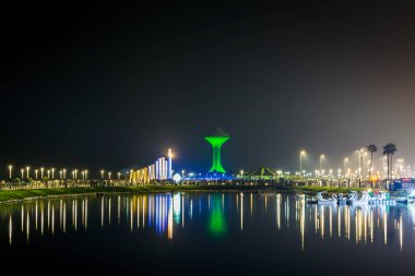 Al Khobar, Suudi Arabistan 'da Havai fişekler 23 Eylül 2022: Suudi Arabistan Krallığının Ulusal Günü