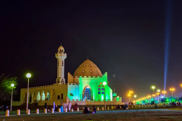 サウジアラビアのAl Khobarでの花火2022年9月23日 サウジアラビア王国の建国記念日 — ストック写真