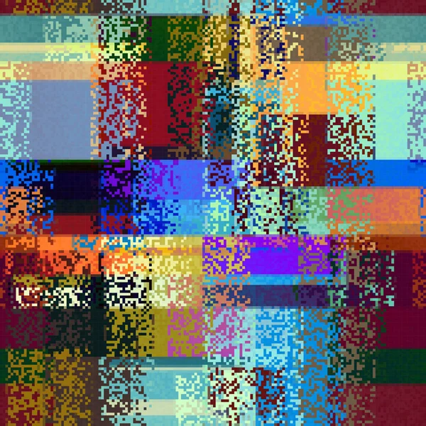 Vector Image Abstract Seamless Geometric Pattern Random Small Pixels Noise — Archivo Imágenes Vectoriales
