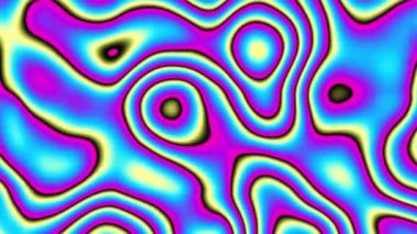 Soyut dalgalı döngülü 4K video. Döngü oynatma için kusursuz soyut dalgalı psikedelik arkaplan.