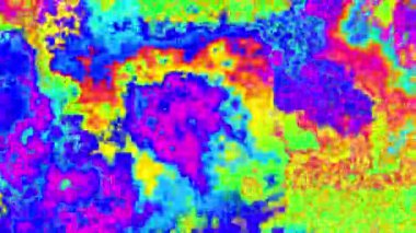 Soyut dalgalı döngülü 4K video. Döngü oynatma için kusursuz soyut dalgalı psikedelik arkaplan.