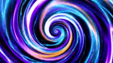 Devamlı dönen fütüristik spiral. Kusursuz döngü görüntüsü. Soyut sarmal.