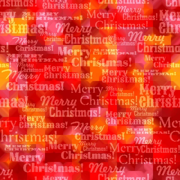 Nahtloses Hintergrundmuster Weihnachtsschrift Auf Rotem Hintergrund Vektorbild — Stockvektor