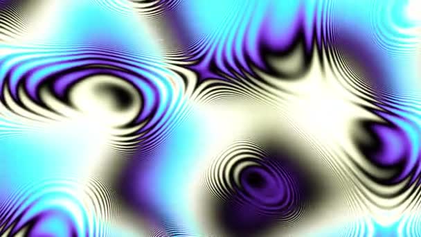 摘要波浪式回旋4K视频 循环播放的无缝隙抽象液体迷幻背景 — 图库视频影像
