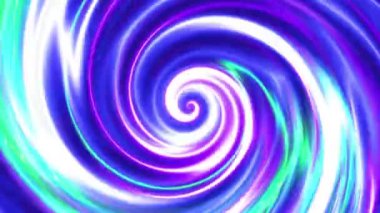 Devamlı dönen fütüristik spiral. Kusursuz döngü görüntüsü. Soyut sarmal.