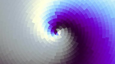 Devamlı dönen fütüristik spiral. Kusursuz döngü görüntüsü. Soyut sarmal.