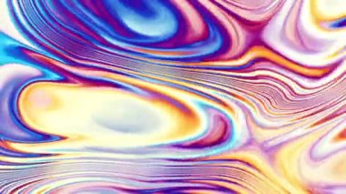 Soyut dalgalı döngülü 4K video. Döngü oynatma için kusursuz soyut sıvı psychedelic arkaplan.