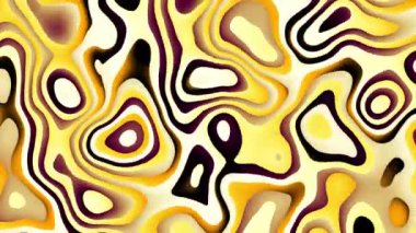 Soyut dalgalı döngülü 4K video. Döngü oynatma için kusursuz soyut dalgalı psikedelik arkaplan.