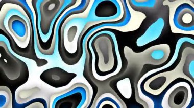 Soyut dalgalı döngülü 4K video. Döngü oynatma için kusursuz soyut dalgalı psikedelik arkaplan.