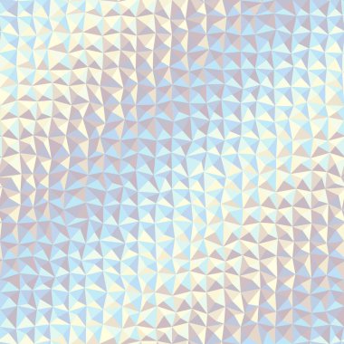 Seamless geometric abstract pattern in low poly style. Random abstract spots with a glass effect. Vector image.