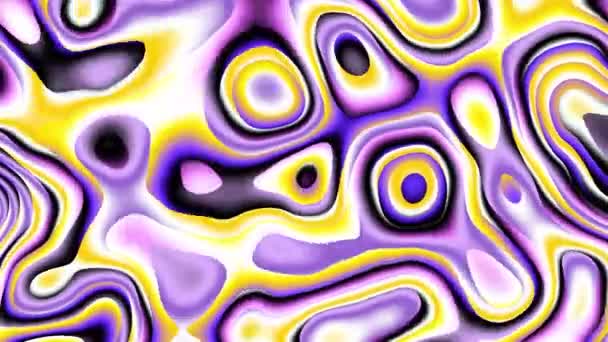 Abstract Wavy Looping Video Seamless Abstract Wavy Psychedelic Background Loop — Stock Video
