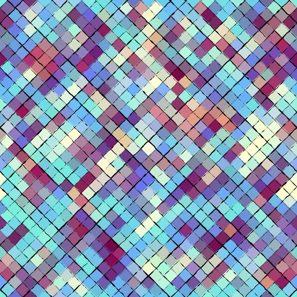 Abstraktes Geometrisches Muster Kleiner Quadrate Vektor Nahtloses Bild — Stockvektor