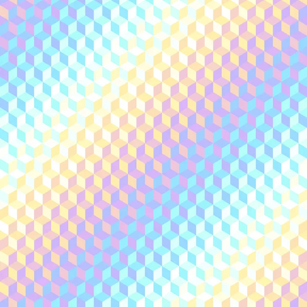 소름끼치는 기하학적 추상적 패턴은 스타일로 유리잔의 정육면체입니다 Vector Image — 스톡 벡터