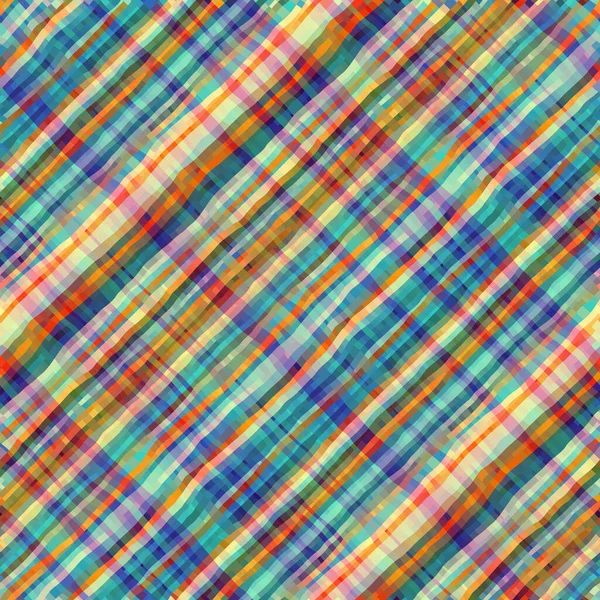 Abstract Seamless Pattern Diagonal Wavy Plaid Pattern Vector Image — Vector de stock