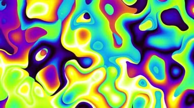 Soyut dalgalı döngülü 4K video. Döngü oynatma için kusursuz soyut dalgalı psikedelik arkaplan.