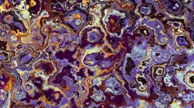 Soyut dalga döngüsü videosu. Döngü oynatmak için kusursuz soyut saykodelik arkaplan. Sıvı mermer.