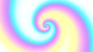 Beyaz arka planda sonsuz dönen fütüristik spiral. Kusursuz döngü görüntüsü. Soyut sarmal.