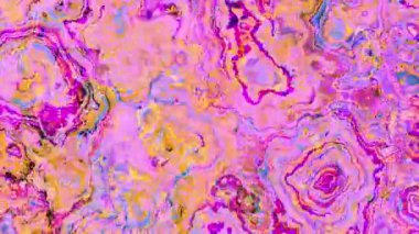 Soyut dalga döngüsü videosu. Döngü oynatmak için kusursuz soyut saykodelik arkaplan. Sıvı mermer.