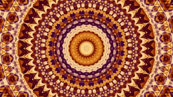 Abstraktes Mandala Verwandeln Nahtlose Loop Aufnahmen Endloser Transformationskreis — Stockvideo